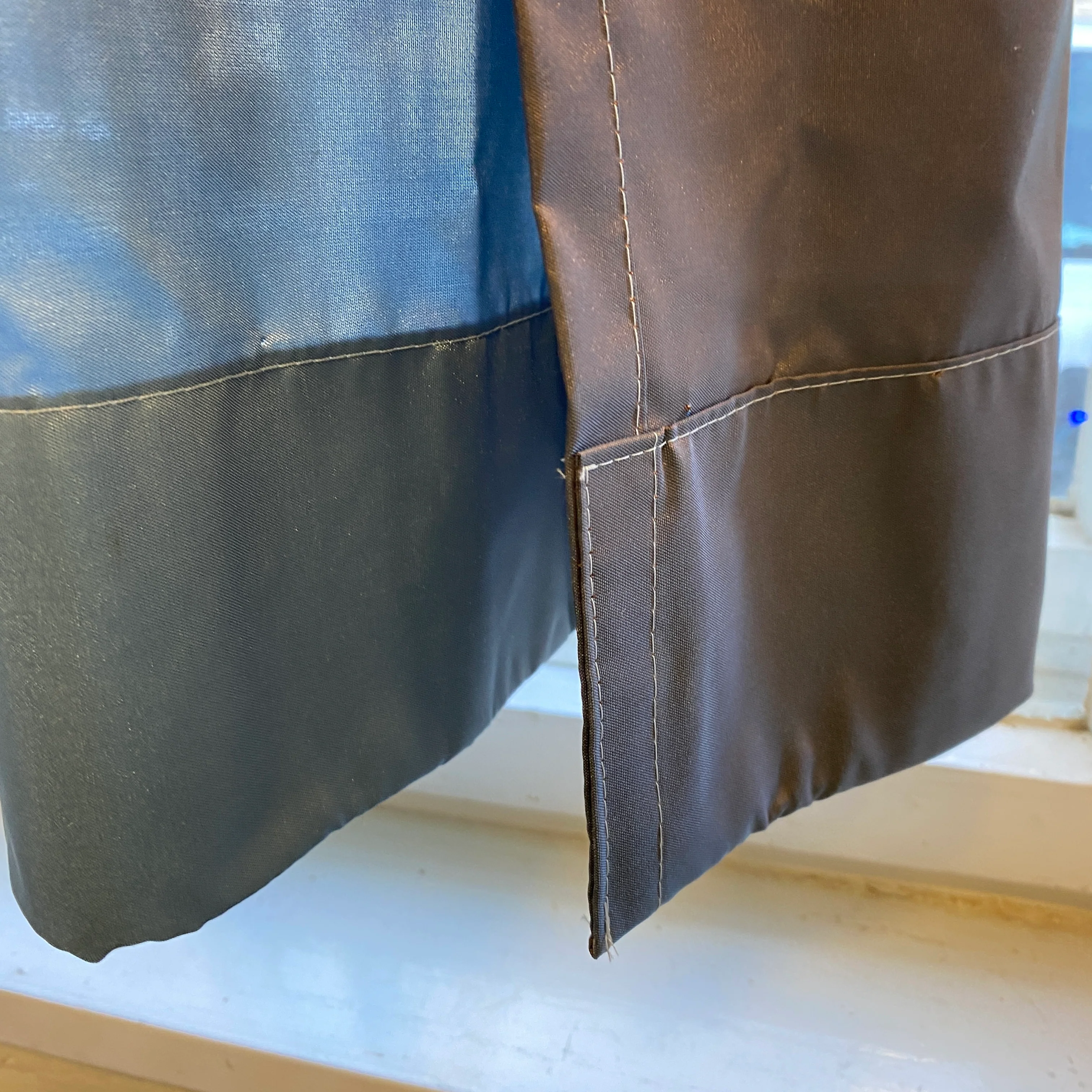 Gardine Vorhang Schal Stoff 245x30 grün-blau-lila lichtdurchlässig - Image 7