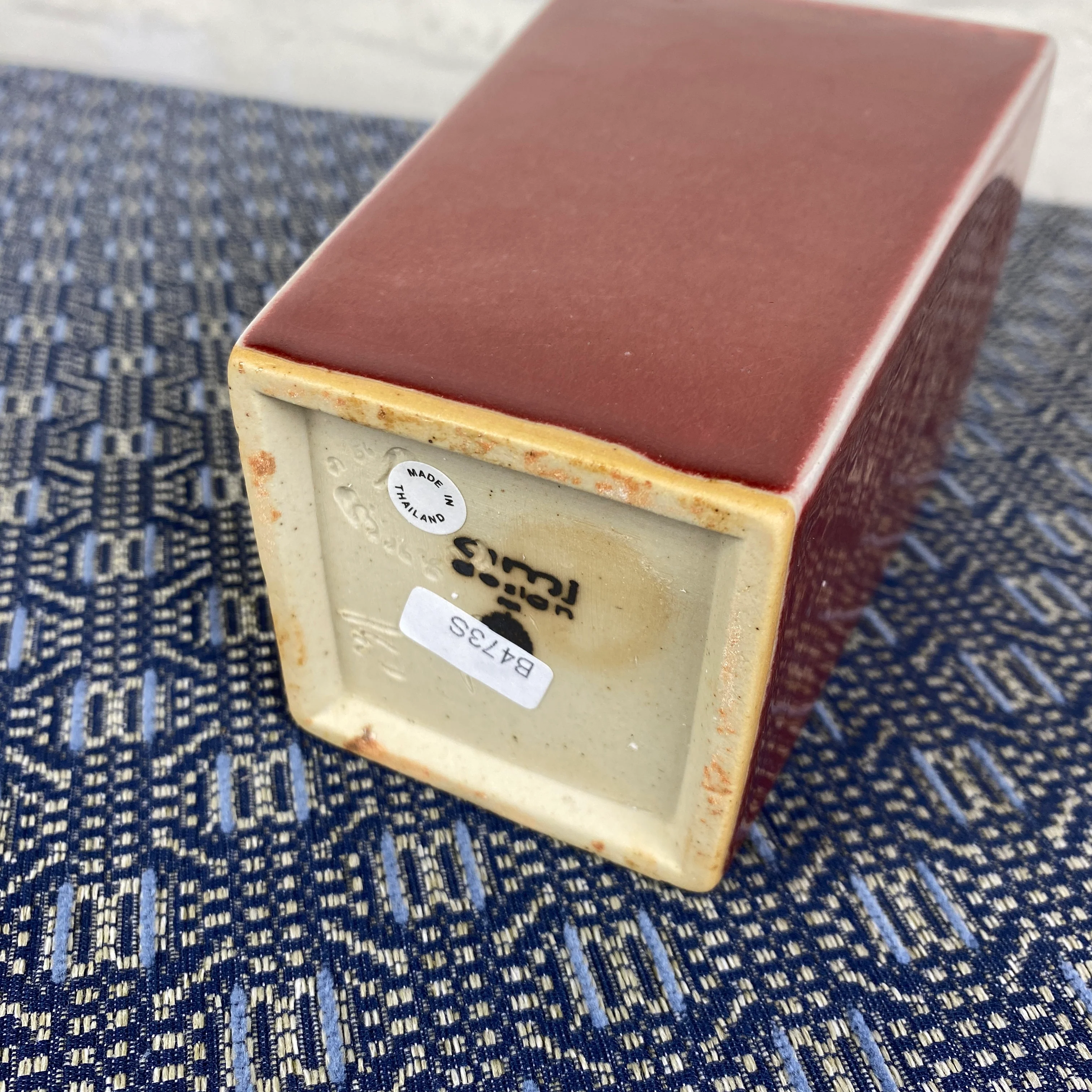 ami design Vase rot Keramik 18cm - Image 4