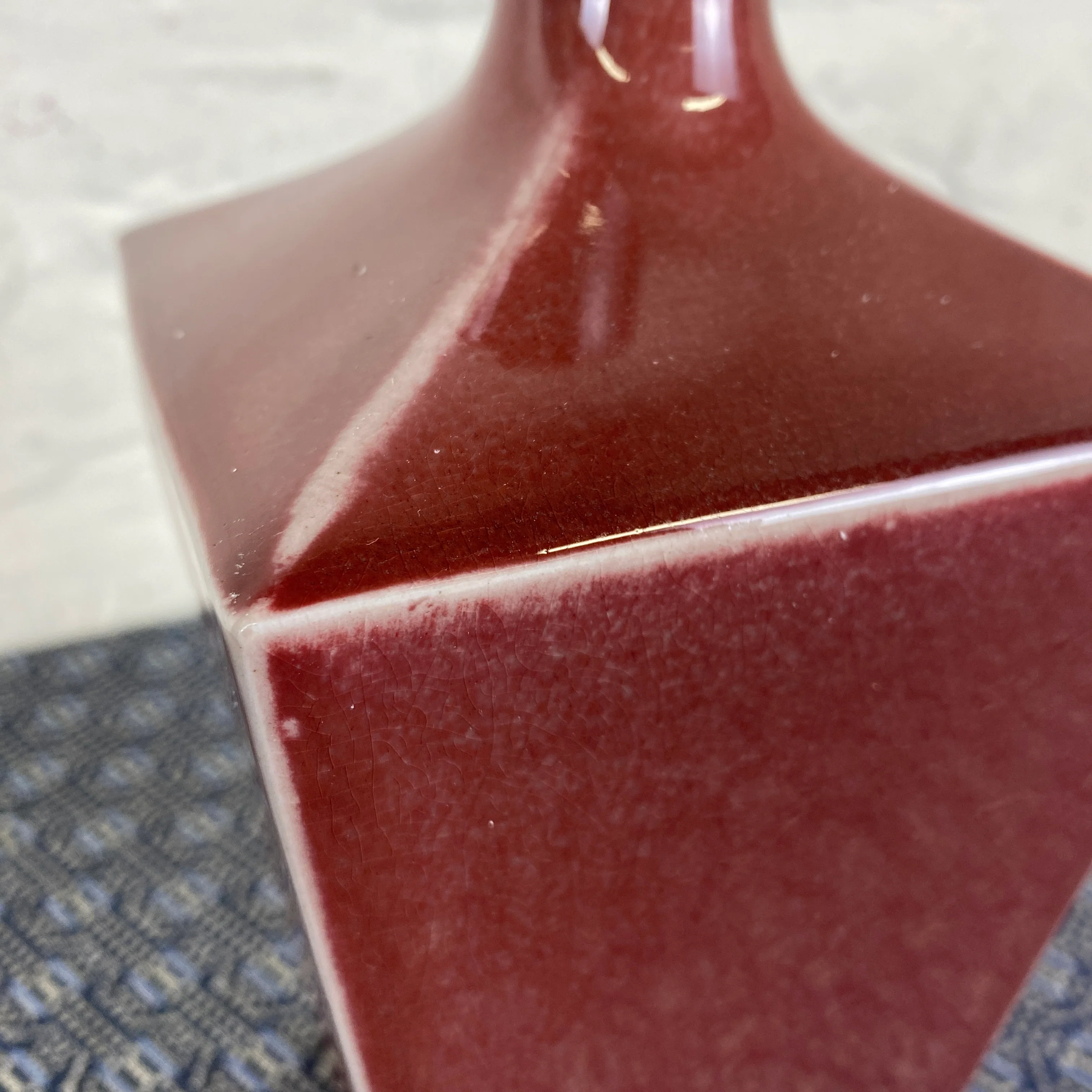 ami design Vase rot Keramik 27cm - Image 4