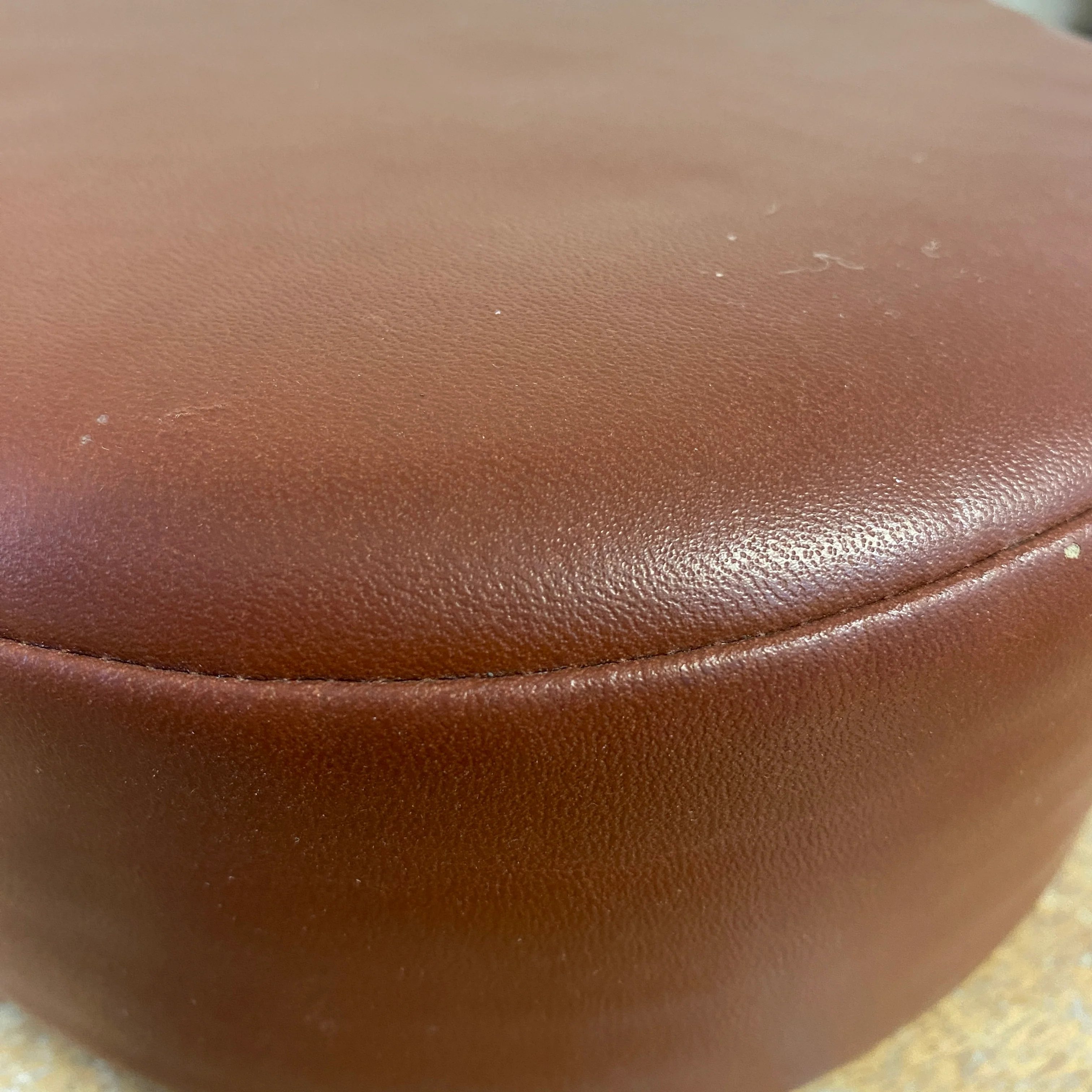 Kleines Polster gebraucht braun Leder - Image 3