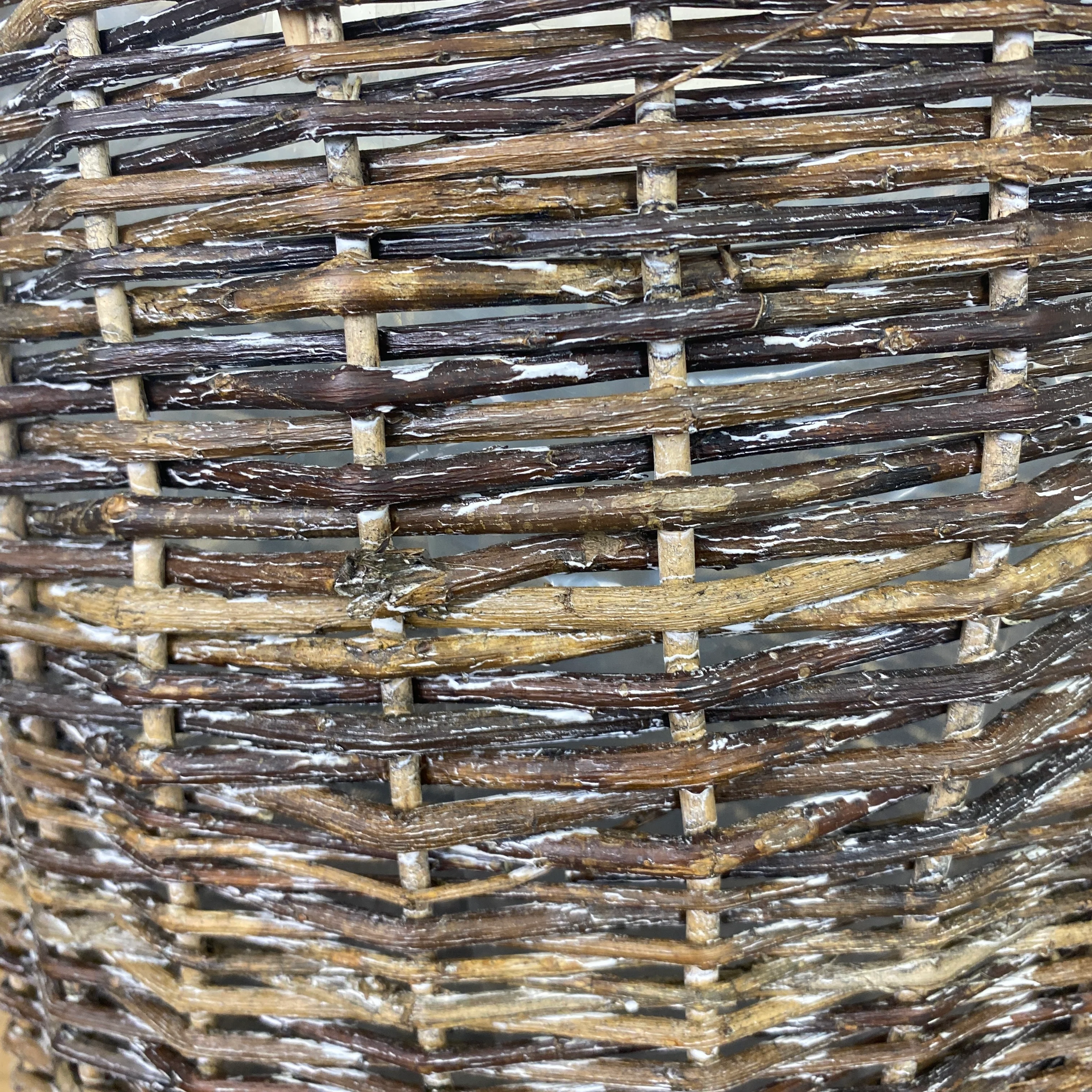 Blumentopf Korb Holz 35x33 mit Kunststoff beschichtet Deko - Image 4