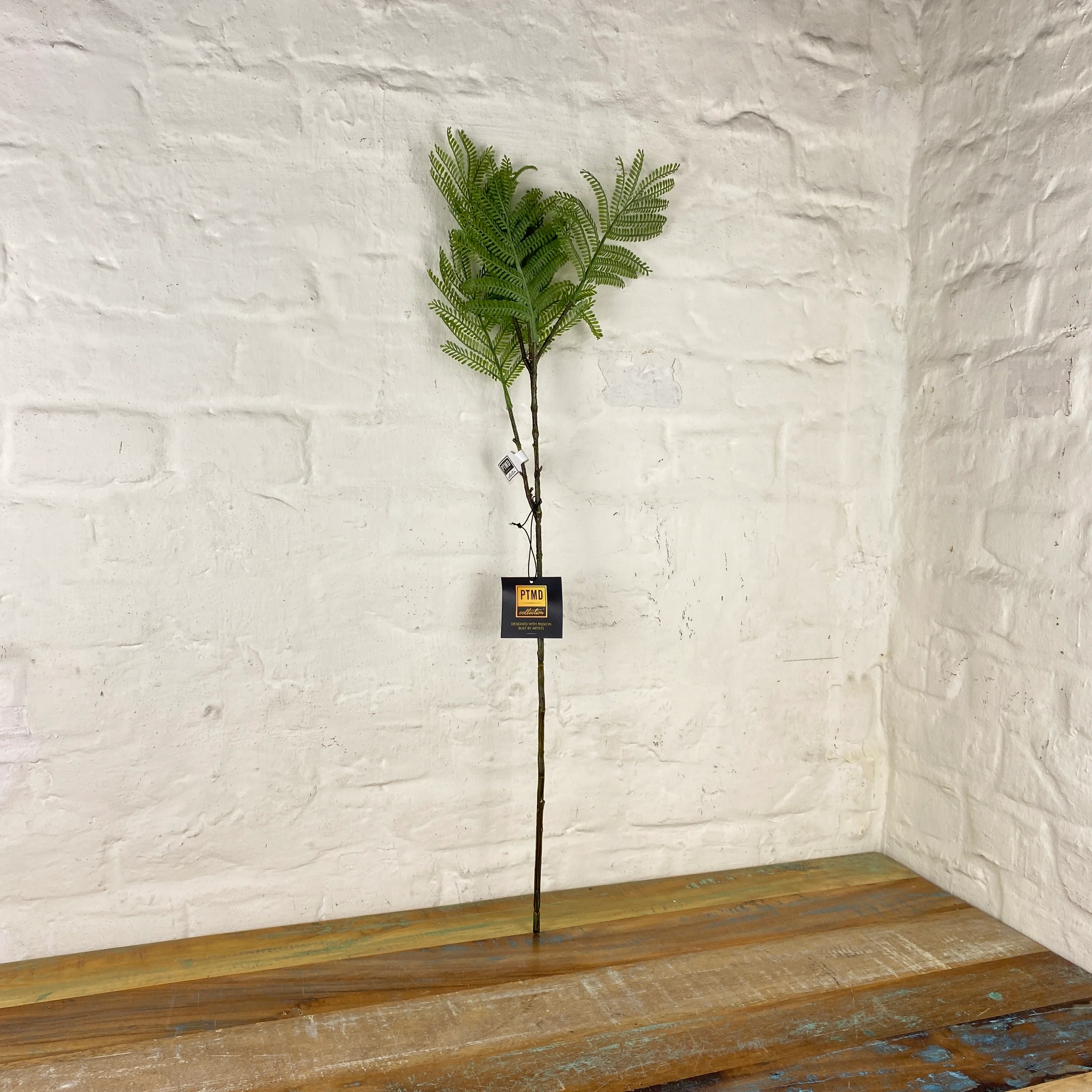 Künstliche Pflanze Mimose grün 80cm Deko - Image 5