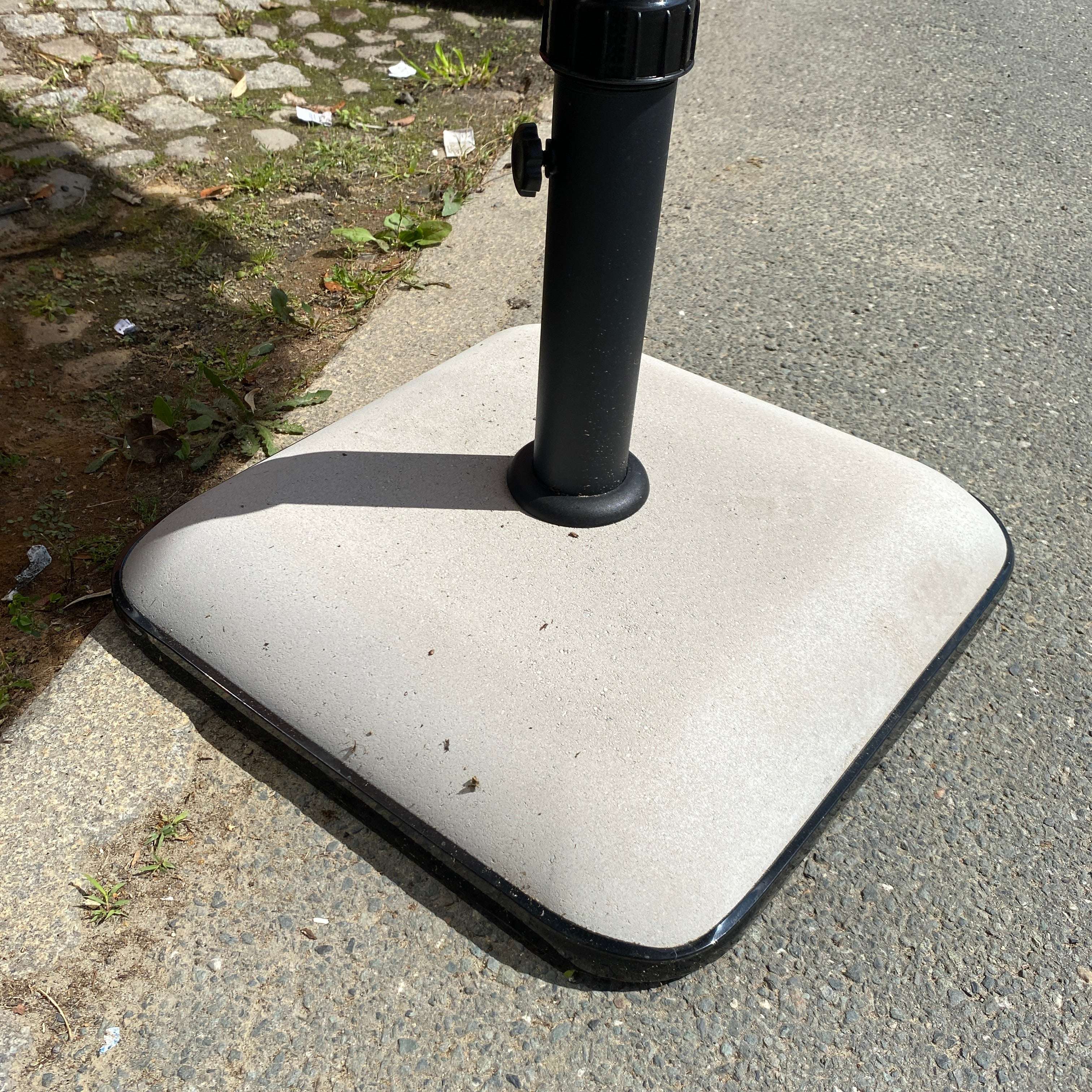 Sonnenschirm grau Polyester Metall 300cm Kurbel - Image 7