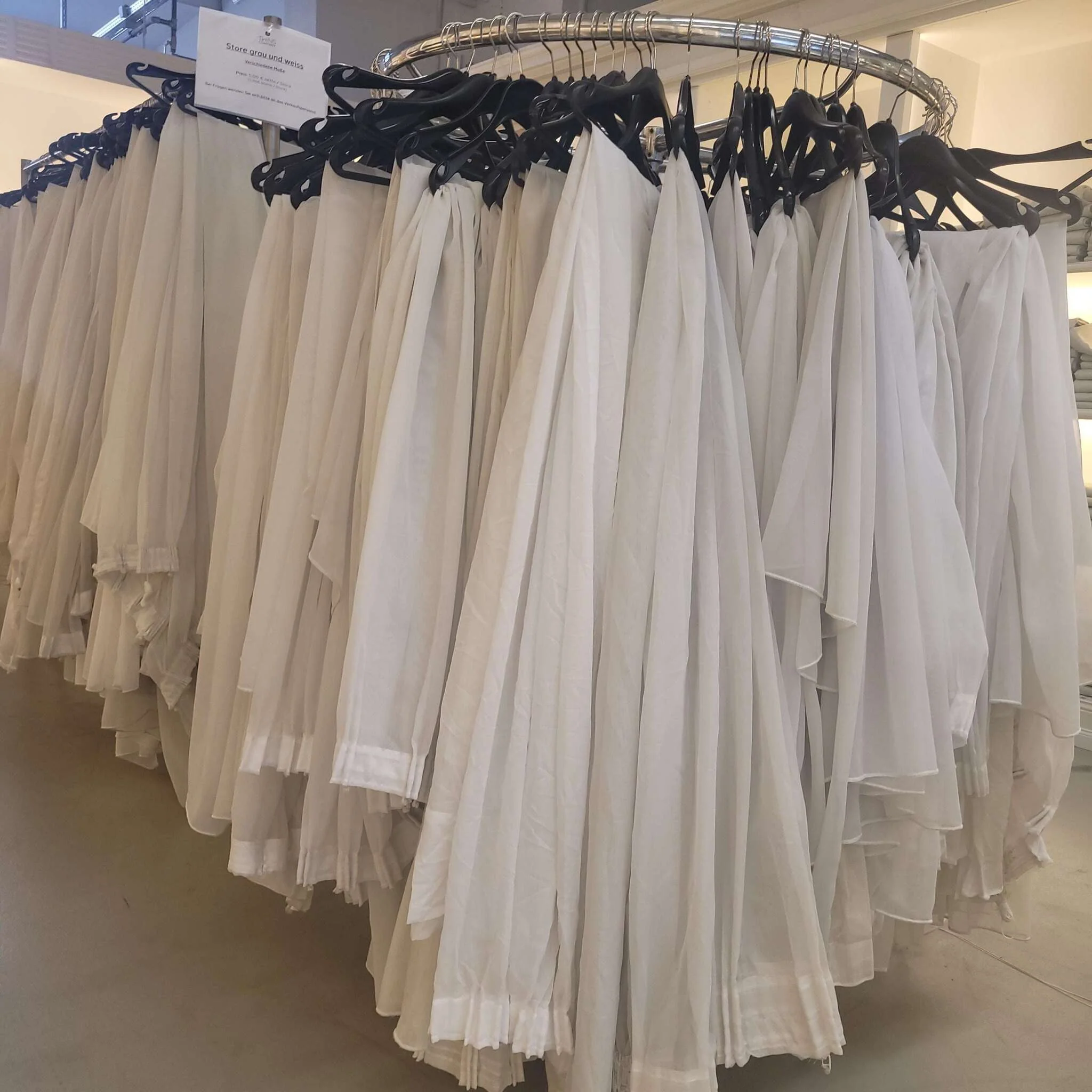 Store Gardine transparent weiß lichtdurchlässig - Image 3