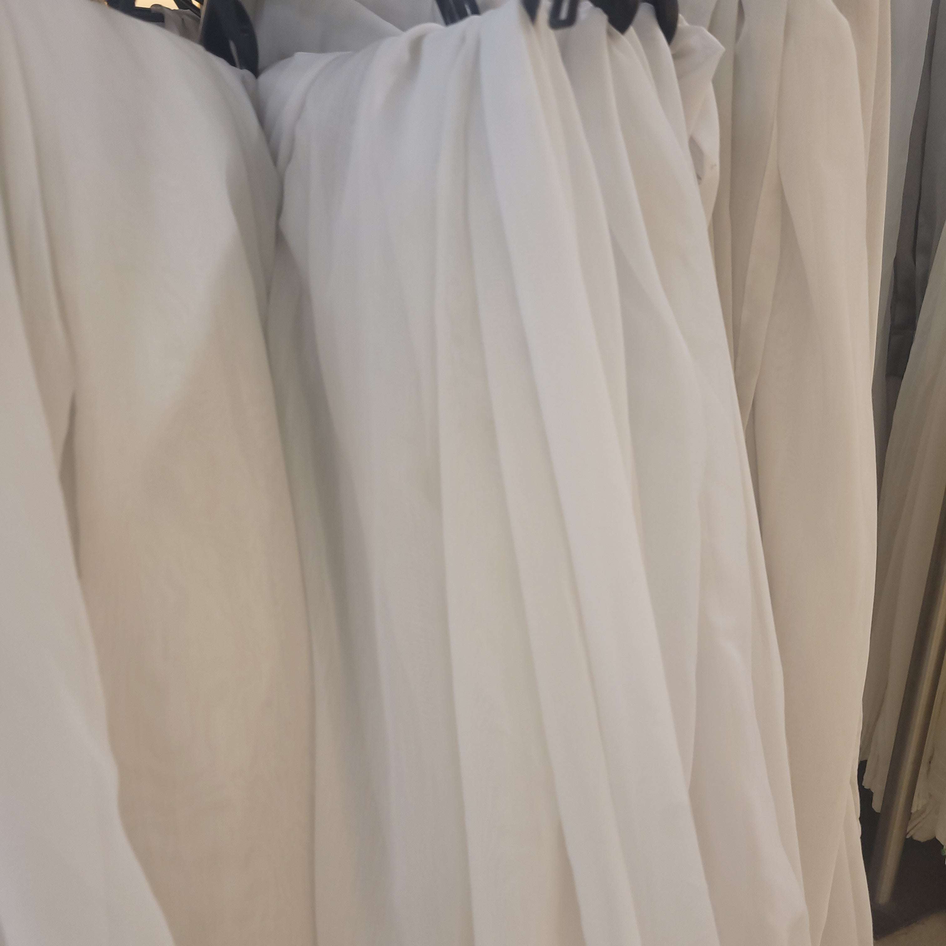 Store Gardine transparent weiß lichtdurchlässig - Image 5