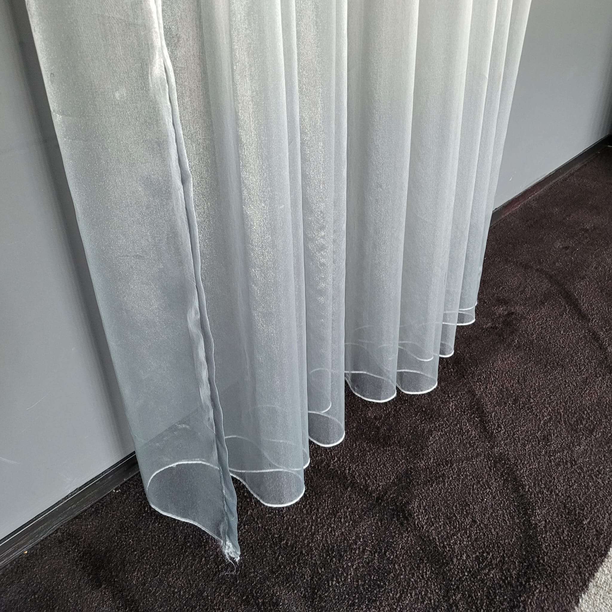 Store Gardine transparent weiß lichtdurchlässig - Image 7