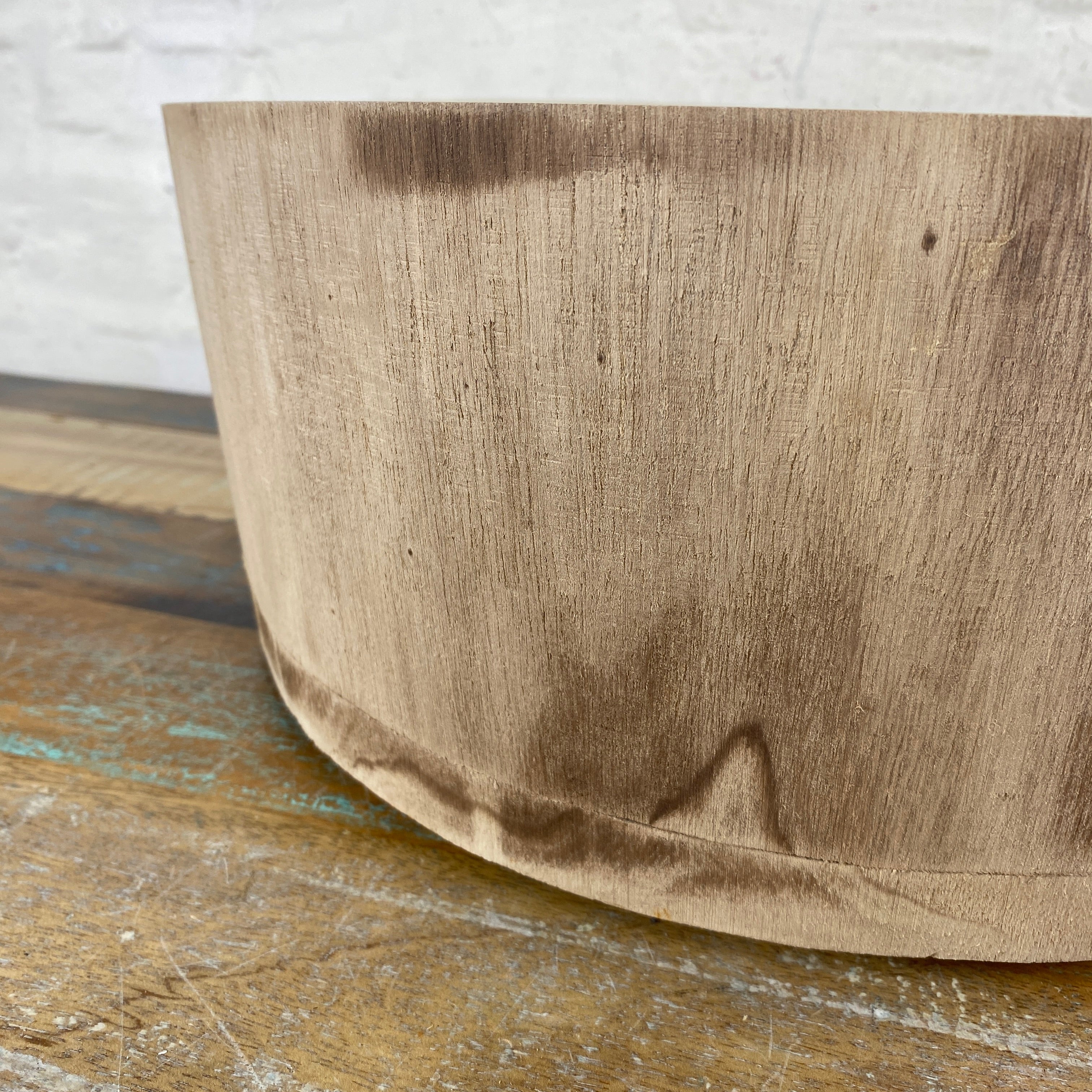 Holz Blumentopf Vollholz 7er Set mit Kunststoff Beschichtung natürlich Übertopf - Image 10