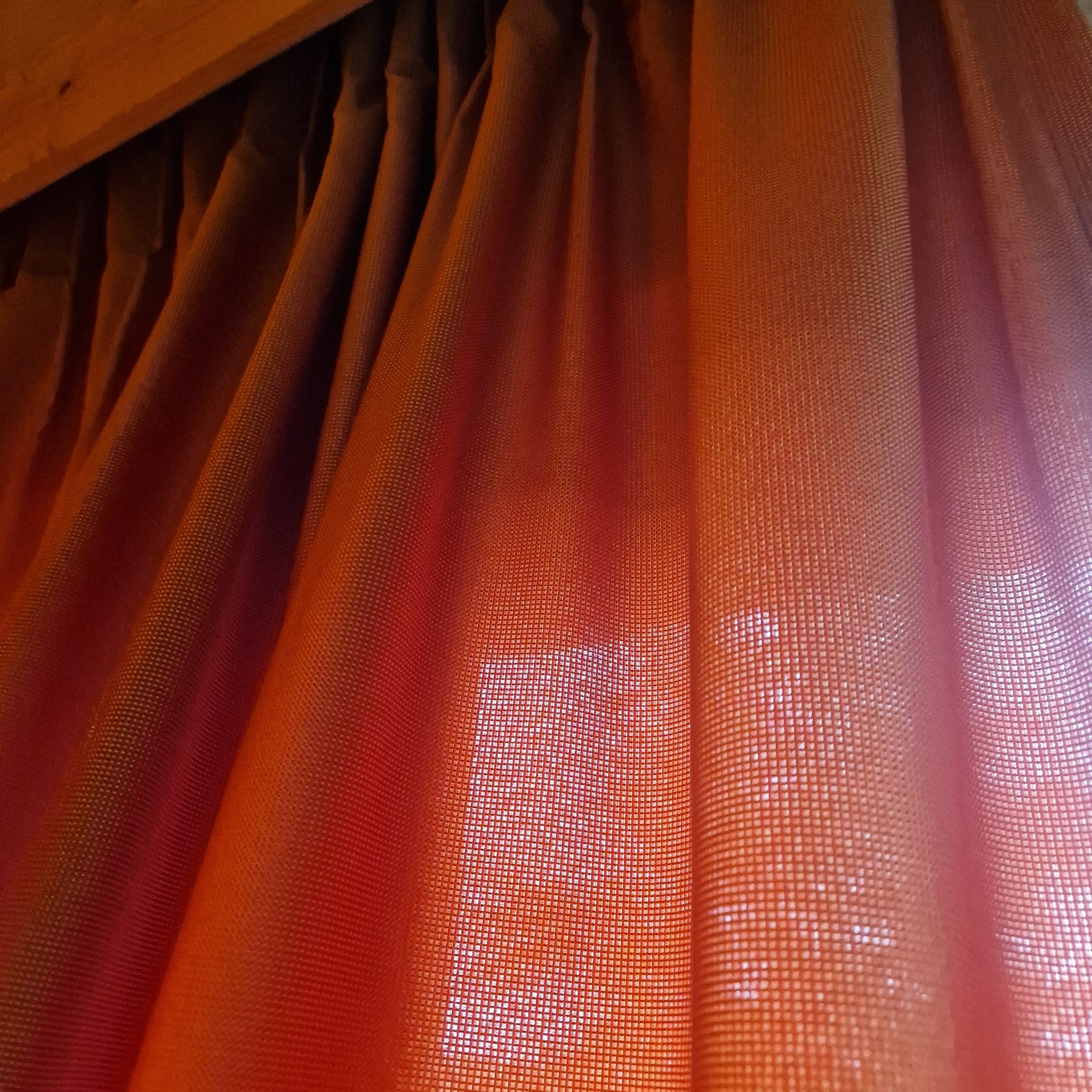 Gardine Vorhang gebraucht 235x280 orange schimmernd - Image 10