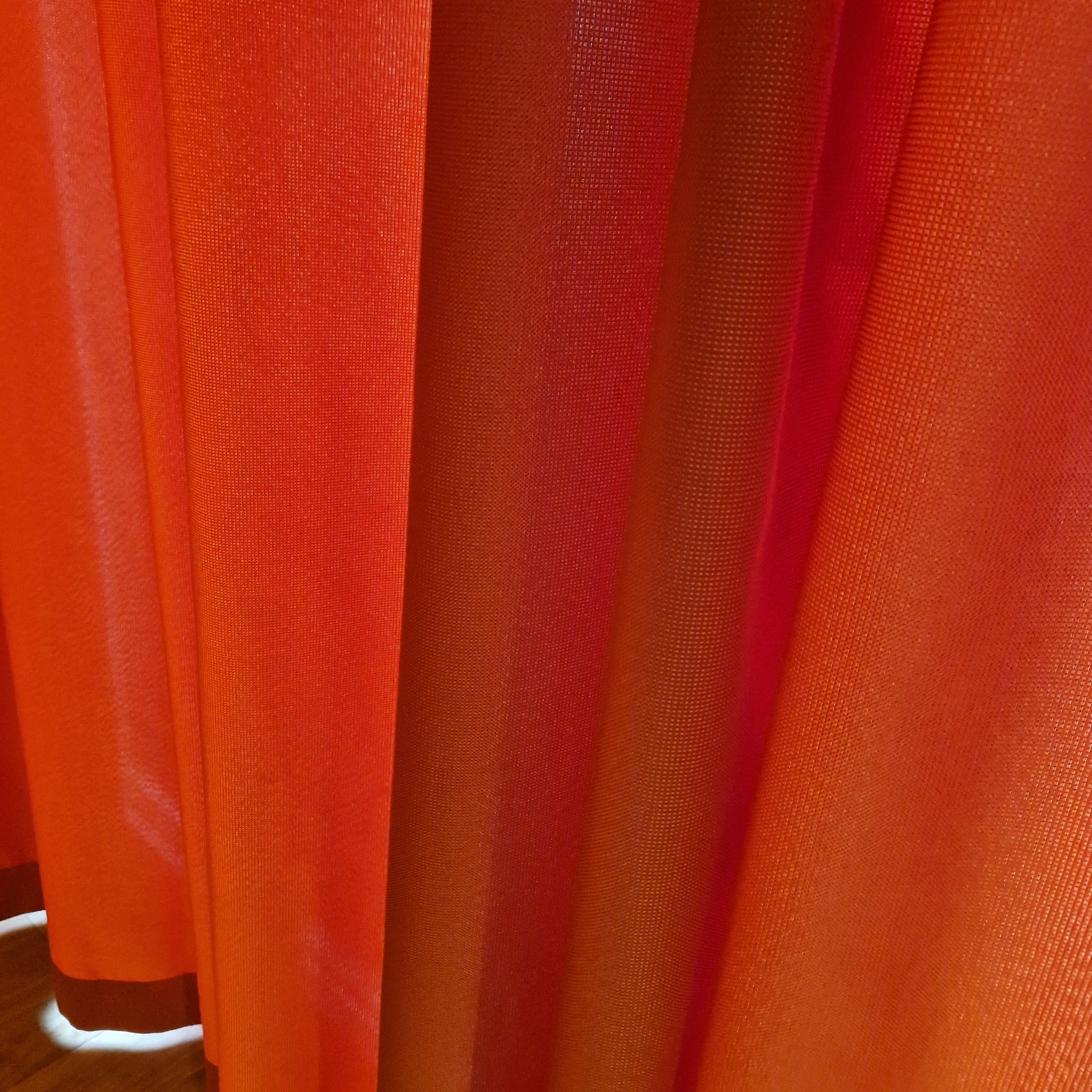 Gardine Vorhang gebraucht 235x280 orange schimmernd - Image 11