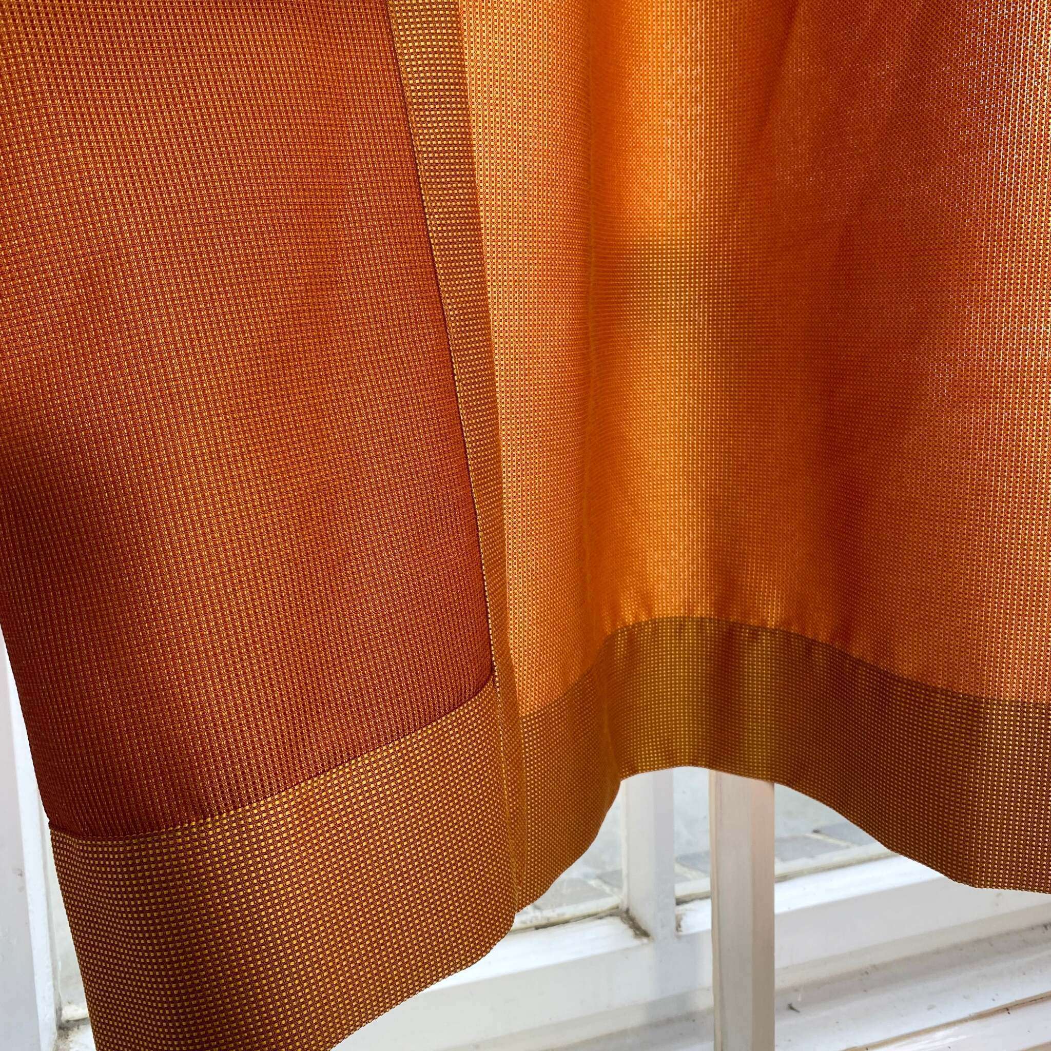 Gardine Vorhang gebraucht 235x280 orange schimmernd - Image 13